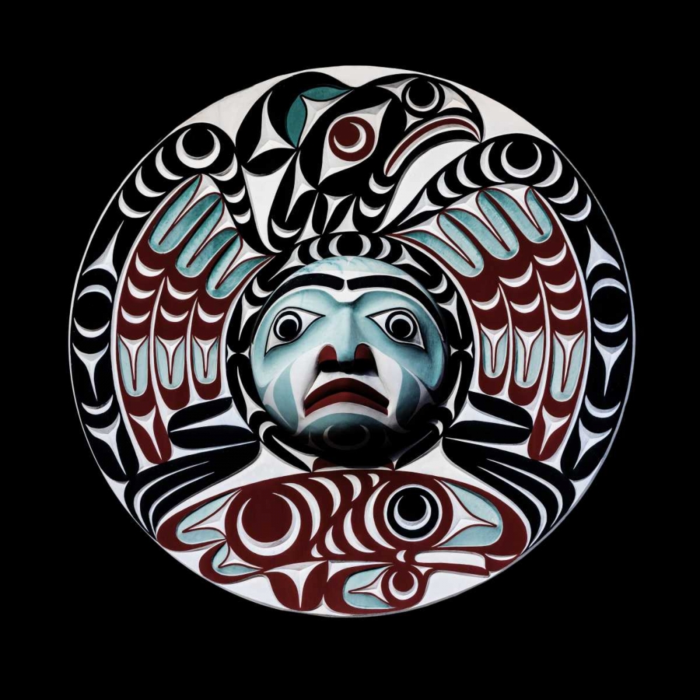 USA, Washington State, Jamestown Totem art PR